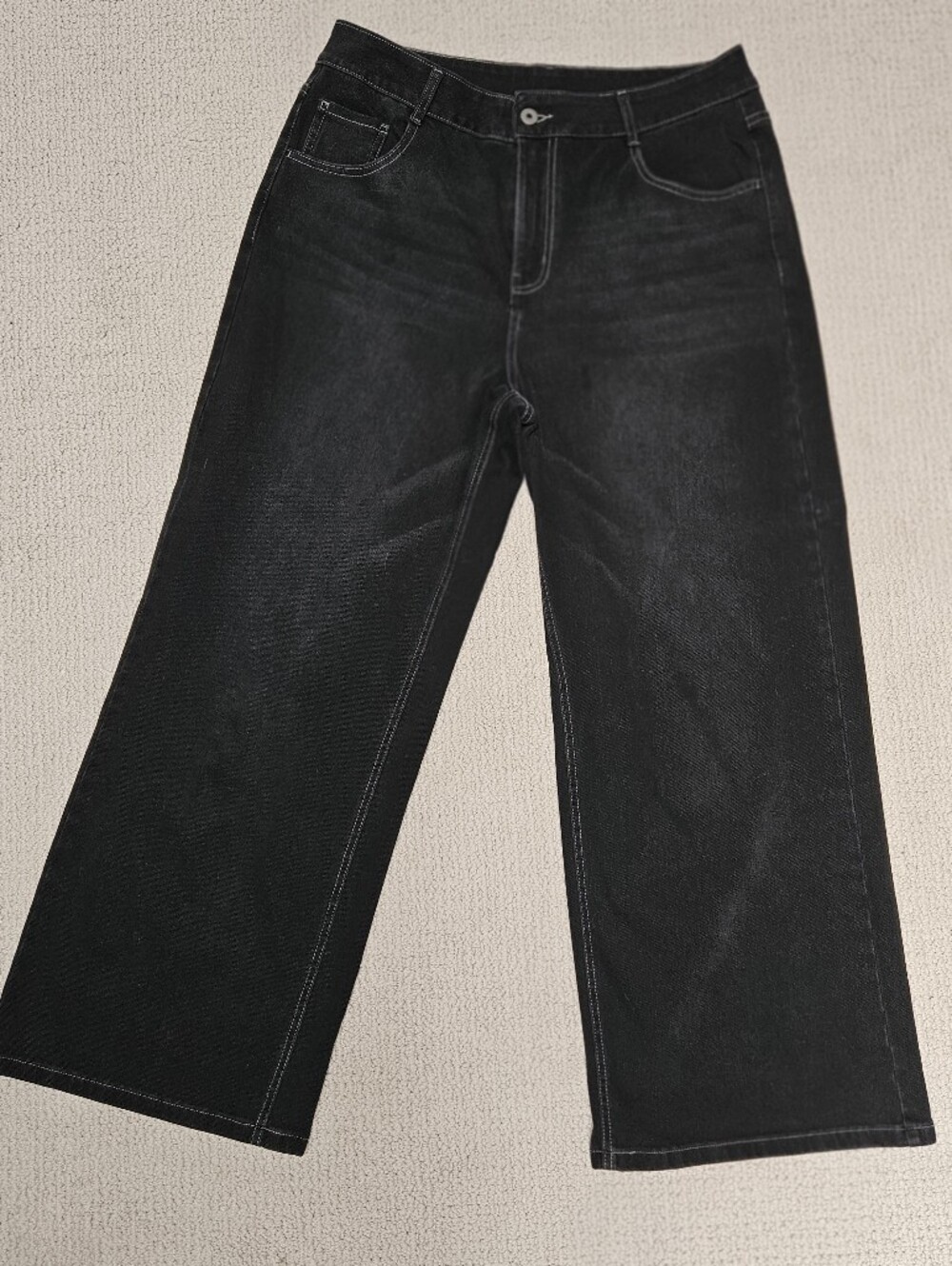 HALARA Black Wide-Leg Jeans